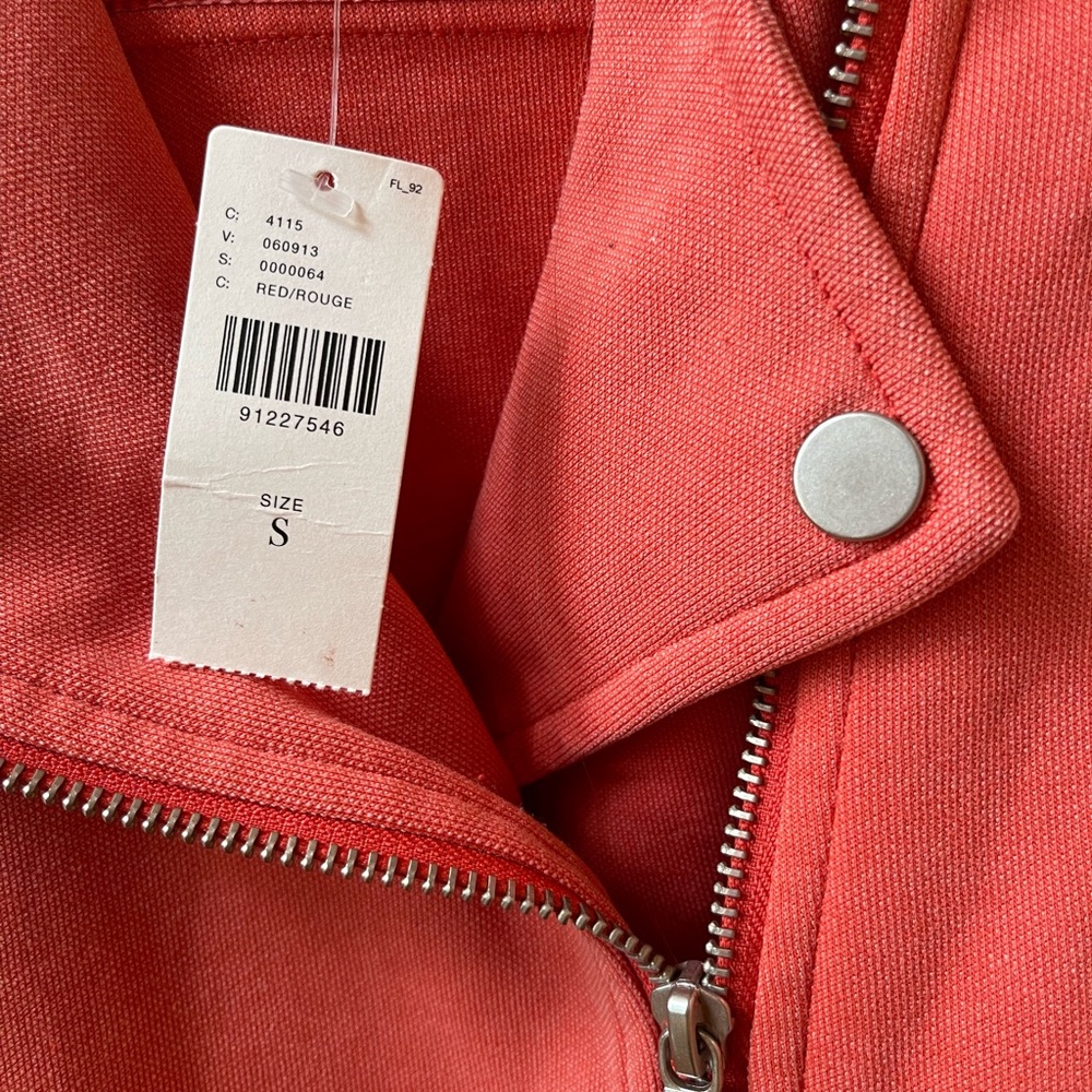 Anthropologie NWT Sz S, top rated super cool The Saige Knit Moto Bomber Jacket - Picture 2 of 16